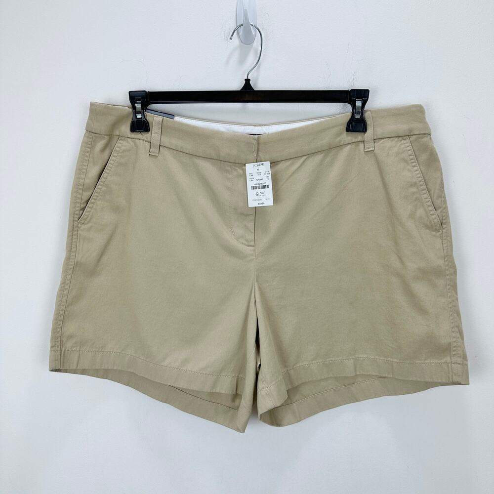 J.Crew 5" Classic Chino Short Light Khaki Preppy Coastal Vacation US 16 NWT - Picture 6 of 12